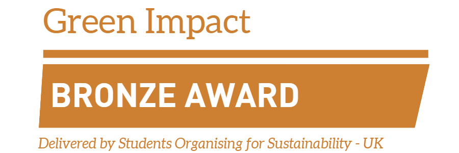Green impact Bronze award. Delivered by students organising for sustainability - UK.